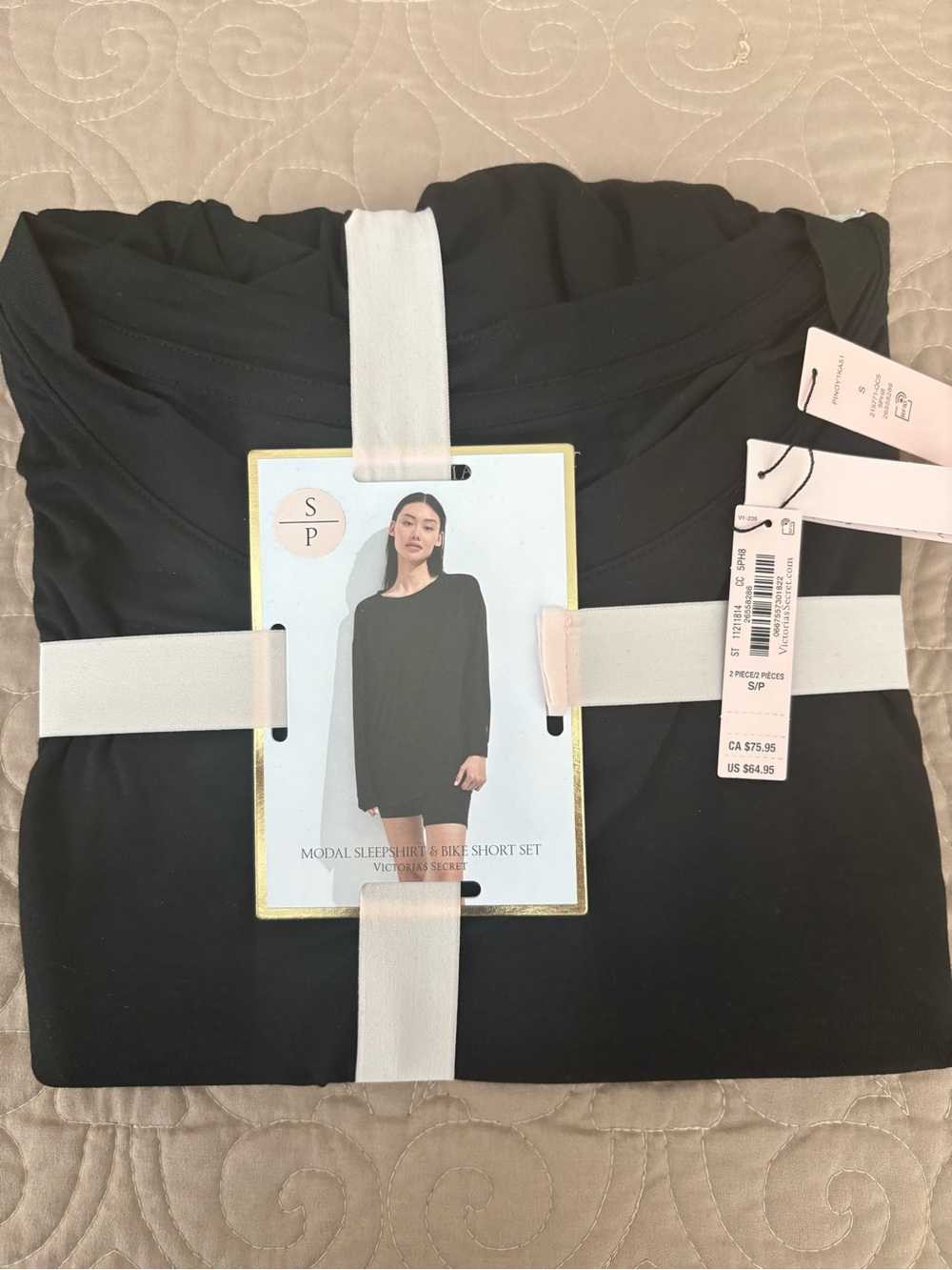 Victoria’s Secret Modal Sleepshirt Bike Short Set NWT S